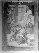 Tableau : Nativité de la Vierge, style à l'antique, chapelle Sainte-Anne (Bulat-Pestivien)