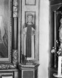 Statue : Saint Fiacre, chapelle Saint-Mélec (Lanouée fusionnée en Forges de Lanouée en 2019)