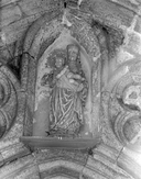 Statue (statuette, d'applique) : Vierge à l'Enfant, église paroissiale Notre-Dame-de-Roscudon (Pont-Croix)