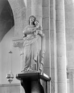 Statue (d'applique, grandeur nature) : Vierge à l'Enfant, dite Notre-Dame de Délivrance, église paroissiale Saint-Pierre (Plouénan)