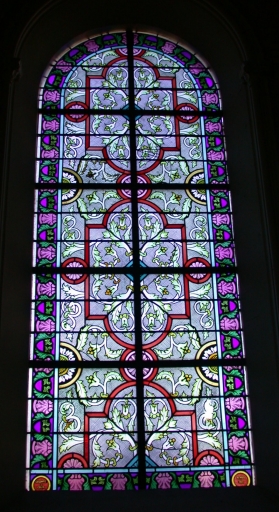 Ensemble des 8 verrières décoratives des baies 1 à 7 & 00