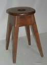 Ensemble de 4 tabourets d'église