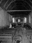 Autel, retable, gradins d'autel (3), (maître-autel, autel tombeau, retable architecturé), chapelle Saint-Molvan (Cléguérec)