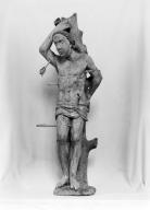 Statue (demi-nature) : saint Sébastien (1), chapelle Saint-Sébastien (Saint-Ségal)