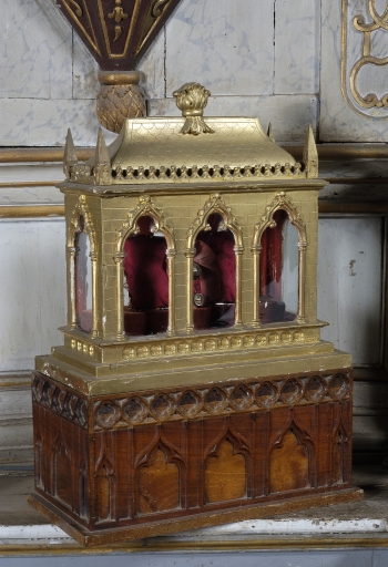 Paire de reliquaires de différents saints
