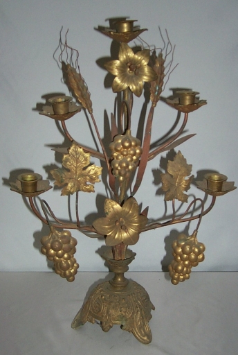 Paire 2 de chandeliers d'église