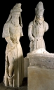 Groupe sculpté de la mise au tombeau