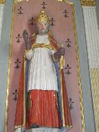 Statue (grandeur nature, d'applique) : saint Pierre (1), église paroissiale Saint-Barnabé (Langoëlan)