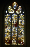 Verrière : arbre de Jessé (1), église paroissiale Saint Pierre (Beignon)