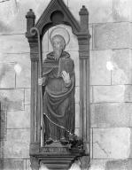 Statue : saint Herbot, église Saint-Mélar (Meilars)