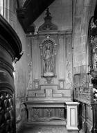 Retables (2), statue (retable à niche), église Saint-Mélar (Meilars)