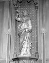 Statue (2, petite nature) : Christ Enseignant, saint Méen