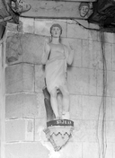 Statue (petite nature) : saint Jean-Baptiste, style néo-classique, chapelle Saint-Maudé (Guiscriff)