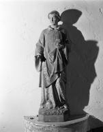 Statue (petite nature) : saint Etienne, chapelle Saint-Laurent (Guidel)