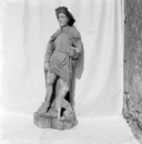 Statue (d'applique, petite nature) : saint Roch, église paroissiale Saint-Mahouarn (Plomodiern)