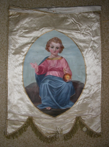 Bannière de procession 1 : Enfant Jésus