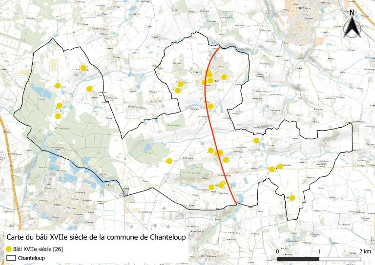 Présentation de la commune de Chanteloup : de pierre et de terre