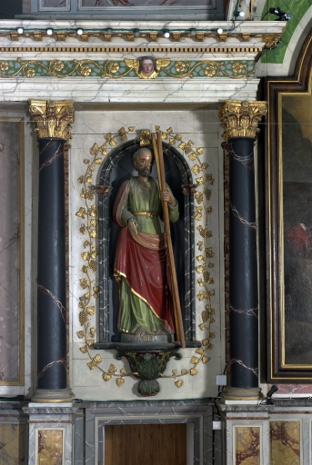 Statue (grandeur nature) : saint André