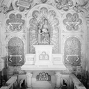 Groupe sculpté (d'applique) : Education de la Vierge (3), chapelle Sainte-Anne-la-Palud (Plonévez-Porzay)