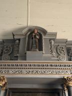 Statue : Saint Fiacre, église Saint-Samson (Helléan)