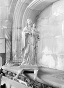 Statue de procession (demi-nature) : Vierge à l'Enfant (3), église paroissiale de la Trinité (Langonnet)