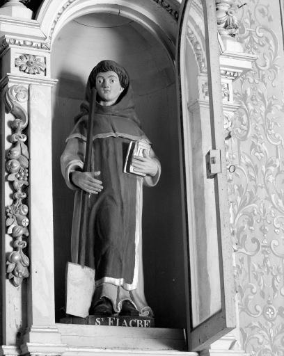 Statue (demi-nature) : saint Fiacre