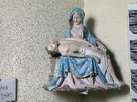 Groupe sculpté : Vierge de pitié, église Saint-Michel (Glénac fusionnée en La Gacilly en 2017)