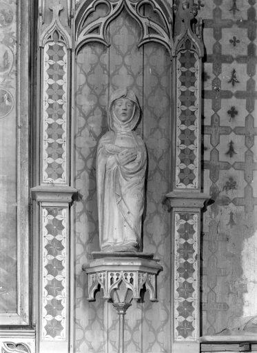 Poutre de gloire, chapelle de Lannégant (Lanrivain)