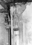 Statue (demi-nature) : saint Laurent, chapelle et fontaine Saint-Urlo (Lanvénégen)