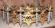 Paire 3 de lustres d'église