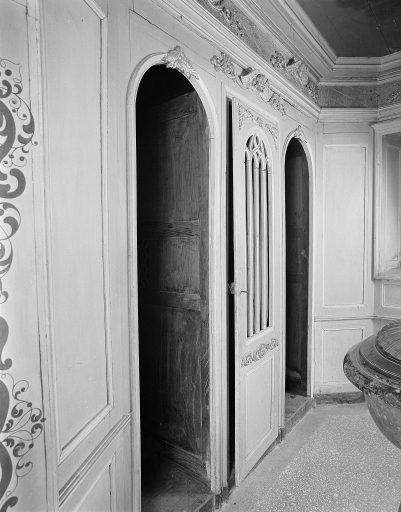 Confessionnal, église paroissiale Saint-Pérec (Lopérec)