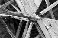 Poinçon, blochet, entrait, sablière, chapelle Saint-Gildas (Carnoët)