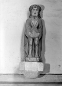 Statue (petite nature) : saint Adrien, chapelle Saint-Maudé (Guiscriff)