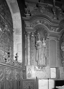 Statue (grandeur nature) : Vierge à l'Enfant, dite Notre-Dame de Lorette, église paroissiale Notre-Dame-de-Lorette (Roudouallec)