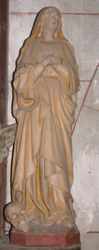Ensemble de 2 statues : Saint Jean ; Sainte Marie-Madeleine
