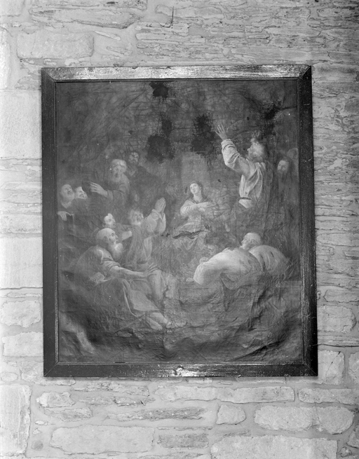Tableau : Pentecôte, église Notre-Dame de la Tronchaye (Rochefort-en-Terre)