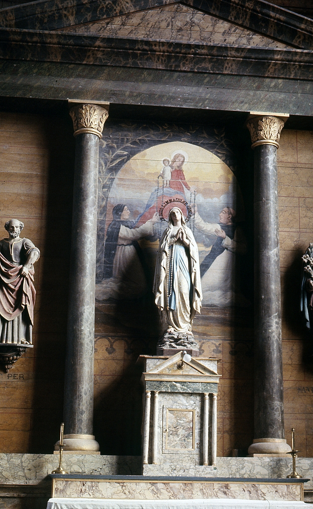 Tableau : Donation du rosaire, église paroissiale Saint-Jérôme (Cast)