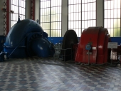 Turbine hydraulique de type Francis et alternateur (Mûr-de-Bretagne fusionnée en Guerlédan en 2017)