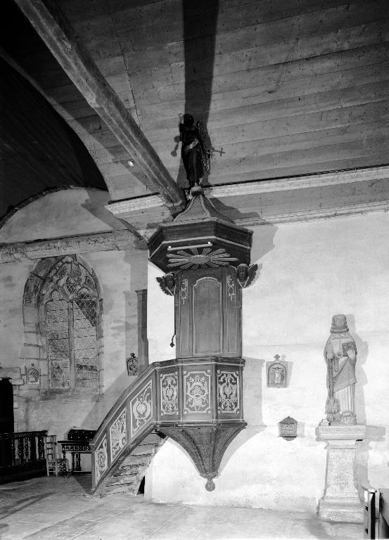 Chaire à prêcher, église paroissiale Saint-Coulitz (Saint-Coulitz)