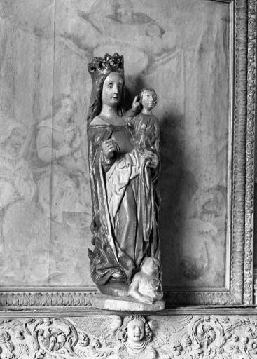 Statue : Vierge à l'Enfant, chapelle Saint-Tudec (Poullaouen)
