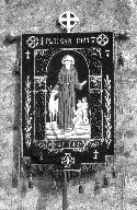 Bannière de procession paroissiale : Saint Édern, Sainte Jeanne d'Arc, église paroissiale Saint-Pierre (Plougar)