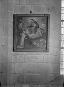 Tableau (tableau de chevalet) : la Donation du rosaire, église paroissiale Saint-Sulpice (Fougères)