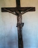 Croix (crucifix, statuette) : Christ en Croix, chapelle saint Julien (Saint-Servant-sur-Oust)