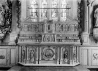 Autel, gradins d'autel (3), tabernacle (maître-autel, tabernacle à ailes), chapelle Notre-Dame (Ploërdut)