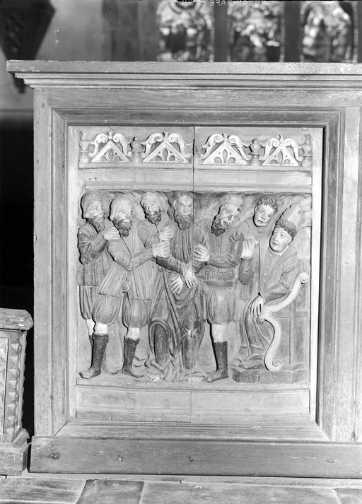 4 panneaux de jubé (?) : Passion, église paroissiale Saint-Jean-Baptiste (Plourac'h)