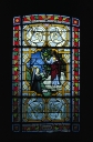 Verrière à personnages de la baie 3 : Apparition du Sacré Coeur à Marguerite-Marie