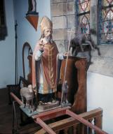 Statue de procession (petite nature) : saint Eloi, chapelle Saint-Servais (Pont-Scorff)