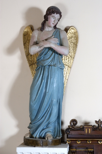 Paire de statues sur culot : Anges
