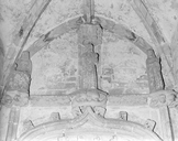 Statue (3, petite nature) : Salvator mundi, Vierge à l'Enfant, Education de la Vierge, chapelle Saint-Tugen (Primelin)