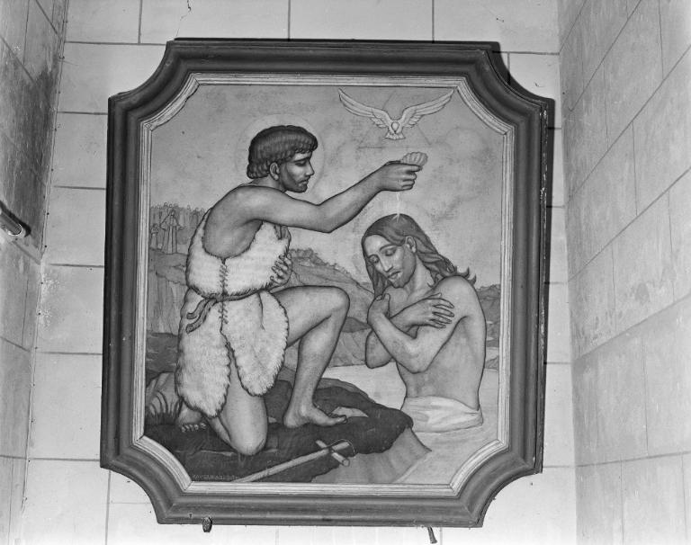 Tableau : le Baptême du Christ, église paroissiale Saint-Saturnin (Sarzeau)